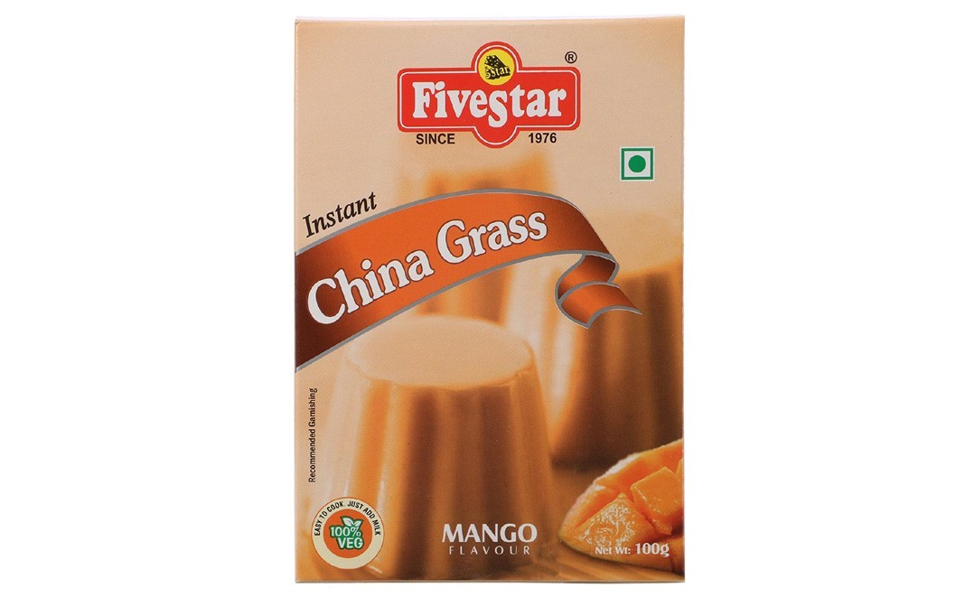 Five Star Instant China Grass, Mango Flavour   Box  100 grams
